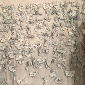 shabby chic Lush Decor shower curtain Lt.Aqua